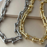 Horseshoe chain necklace