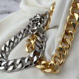 Chunky cuban chain necklace