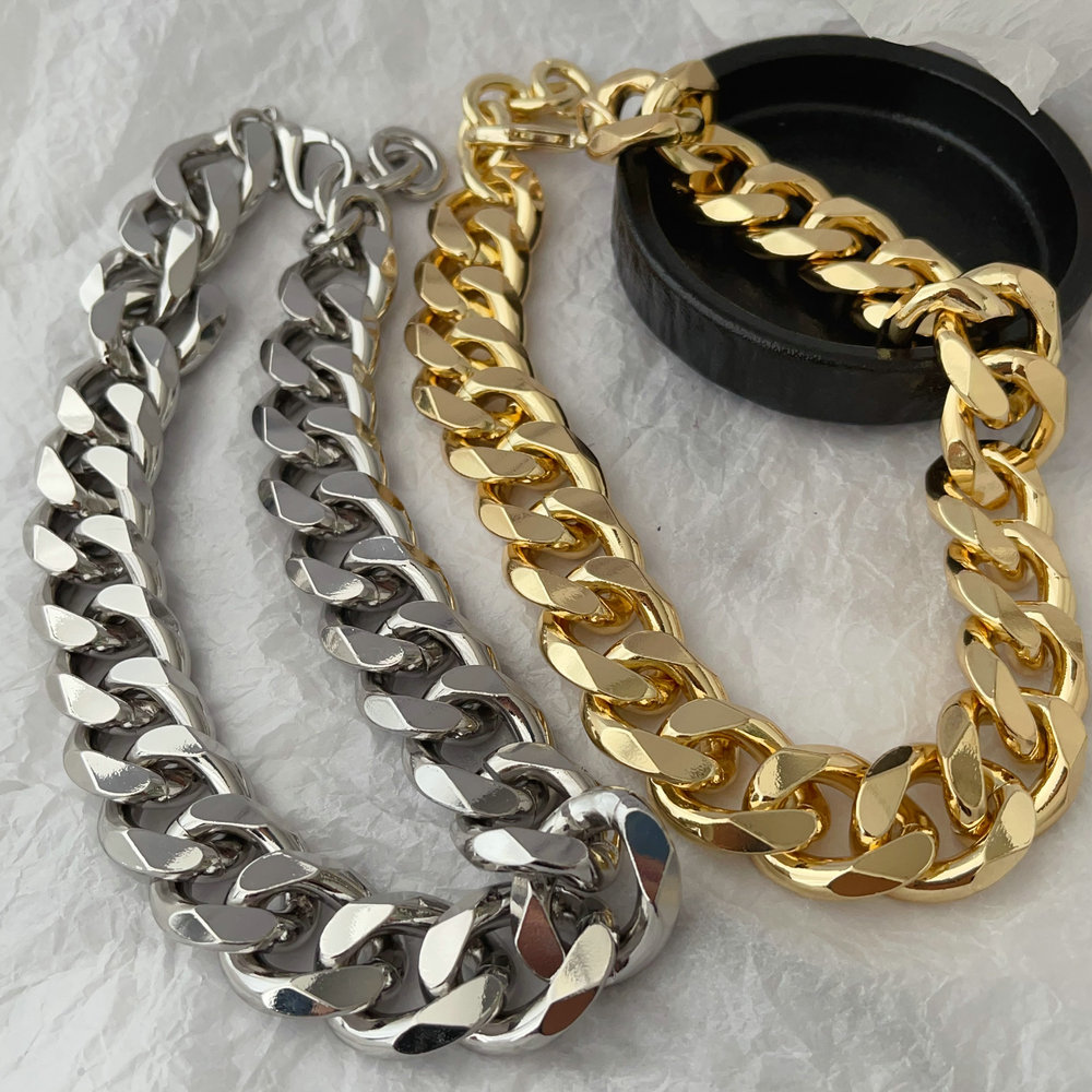 Chunky cuban chain necklace