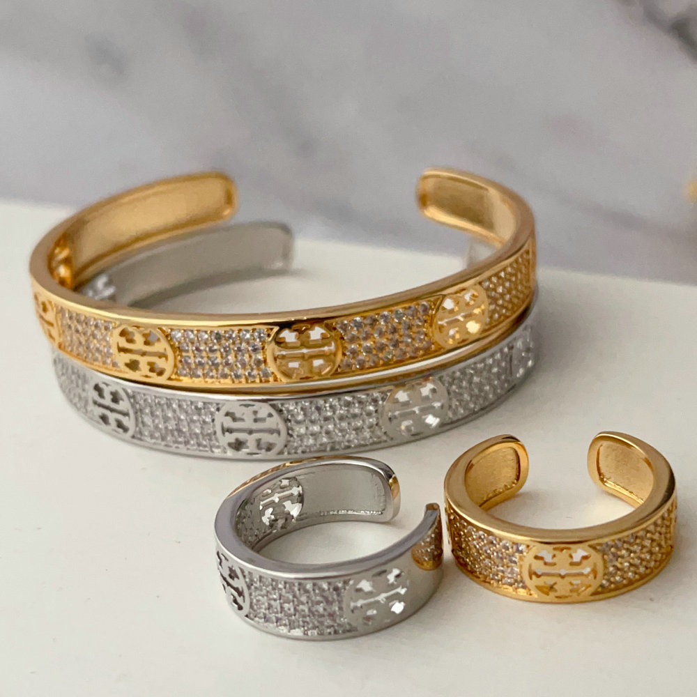 Pave tb set bracelet