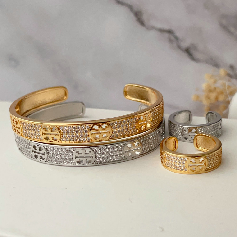 Pave tb set bracelet