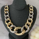 Chunkt two tone chain necklace
