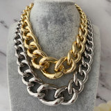 Chunky chain metal necklace