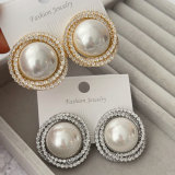 Big pearl earrings