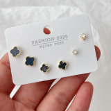 Set clover earrings
