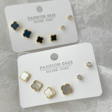 Set clover earrings