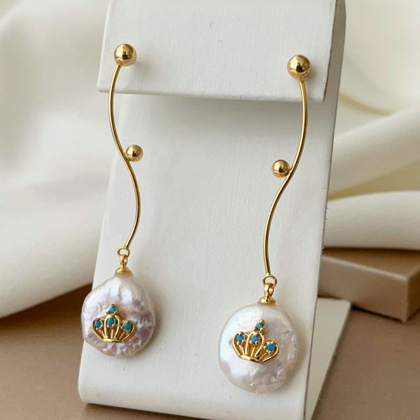 Pearl earrings