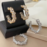 Pave zircon hoop