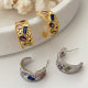 Pave colorful hoop
