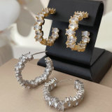 Pave zircon hoop