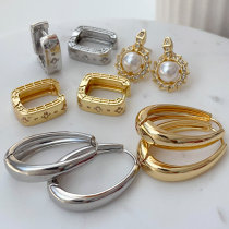 Pave fashion earrings