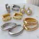 Pave fashion earrings