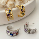 Pave colorful hoop