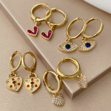 Small charm drop earrings