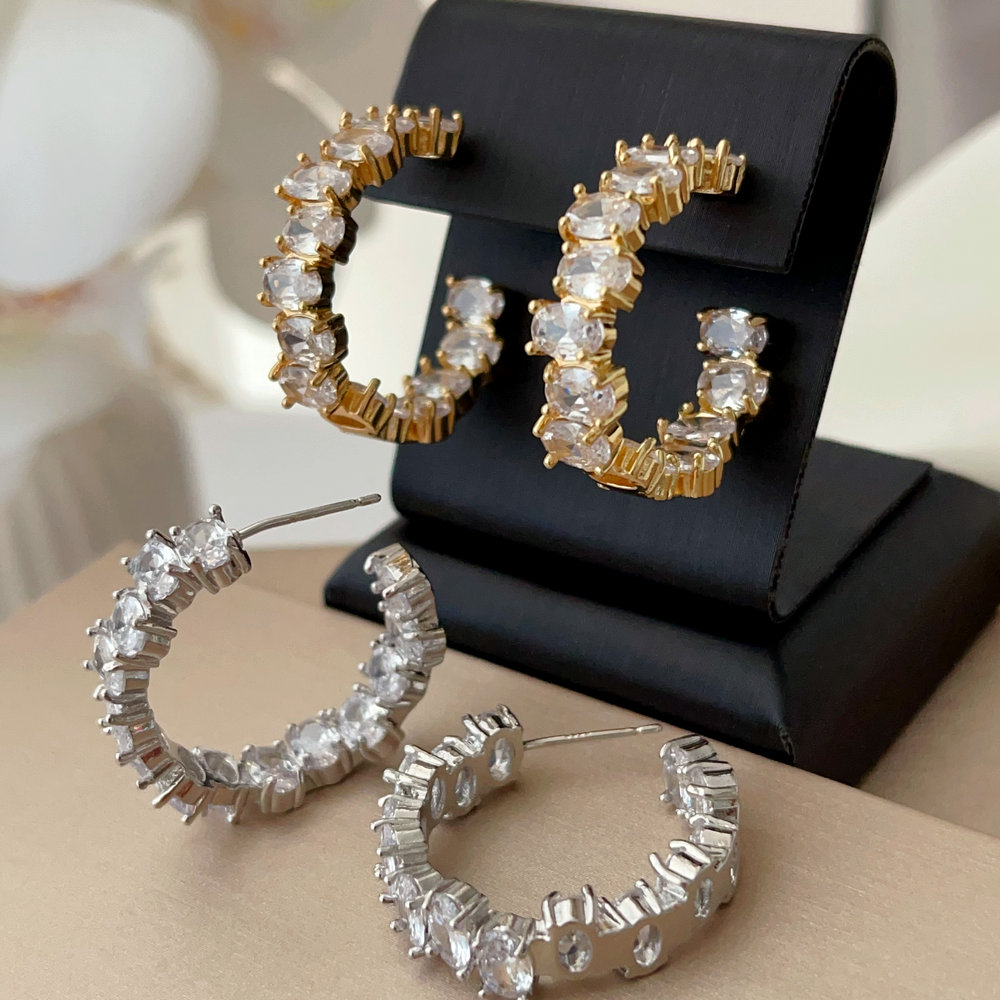 Pave zircon hoop