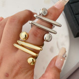 Metal fashion ring