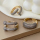 Pave nail ring