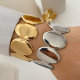 stainless steel oval shape cuff
