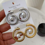 Stainless steel star earrings