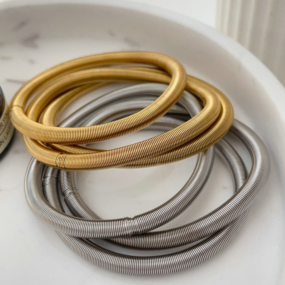 Elastic stainless steel bracelet