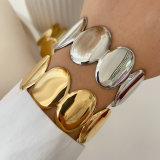 stainless steel oval shape cuff