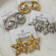 Stainless steel star earrings