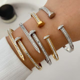 Stainless steel nail bangle