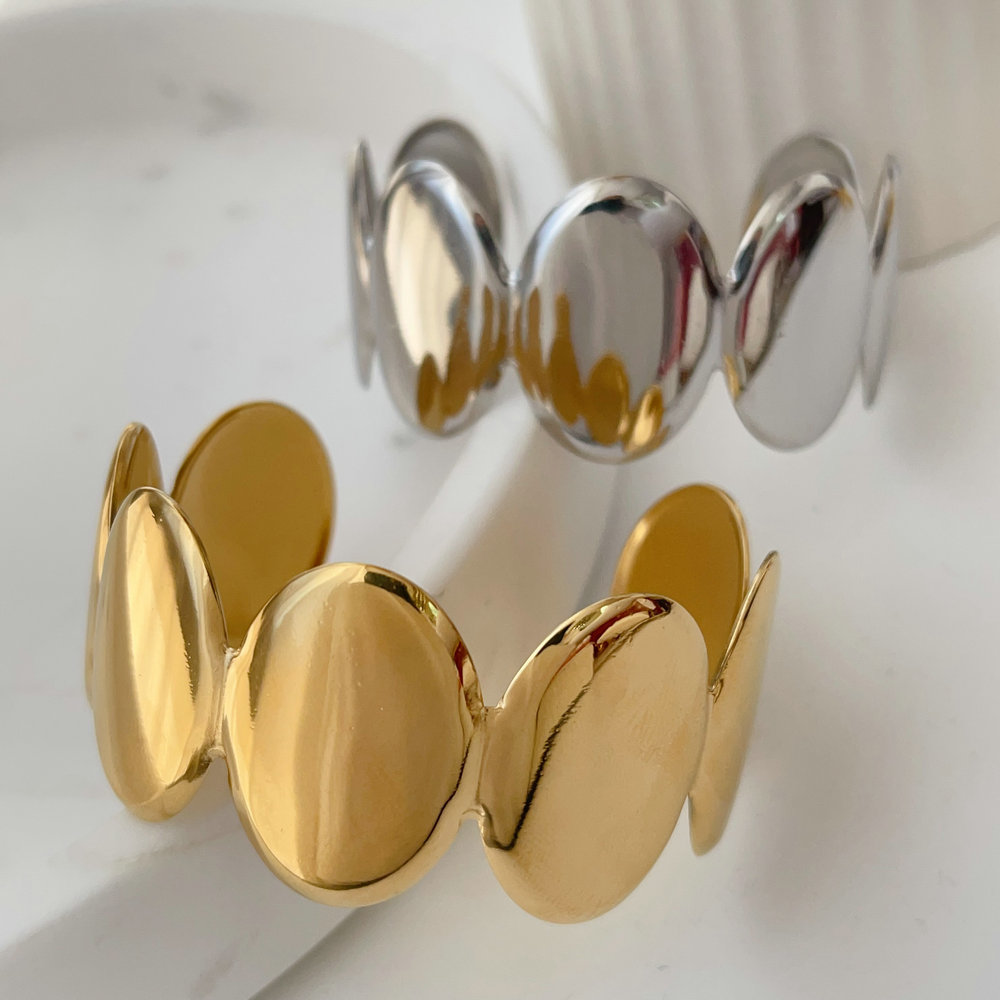 stainless steel oval shape cuff