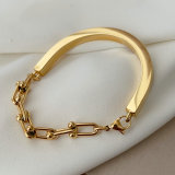 Stainless steel tiffini chain bracelet