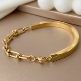 Stainless steel tiffini chain bracelet