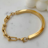 Stainless steel tiffini chain bracelet