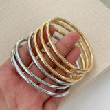 Stainless steel chunky bangle