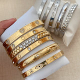 Stainless steel heart cuff