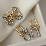 Horseshoe buckle earrings