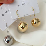 Metal ball earrings