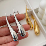 Metal teardrop earrings
