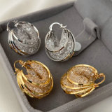 Chunky crystal earrings