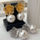 Pearl flower earrings