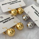 Metal ball earrings