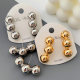 Metal ball earrings