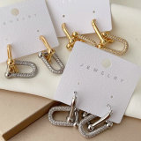 Horseshoe buckle earrings
