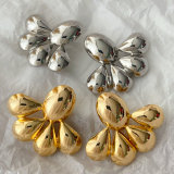 Metal chunky fan earrings
