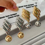 Ball drop earrings