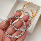 Metal twist hoop