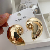 Metal chunky snail earrings