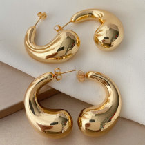 chunky water drop earrings