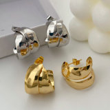 Metal twist earrings