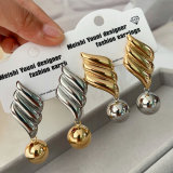Ball drop earrings