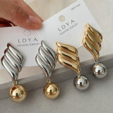 Ball drop earrings