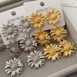 Chunky flower earrings